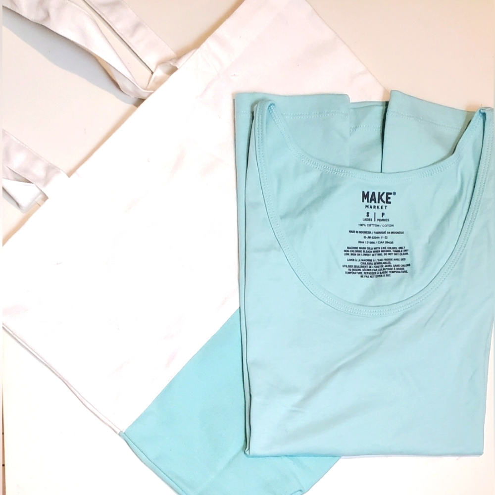 Summer Essentials Women's 2 Piece Bundle Aqua Size Small